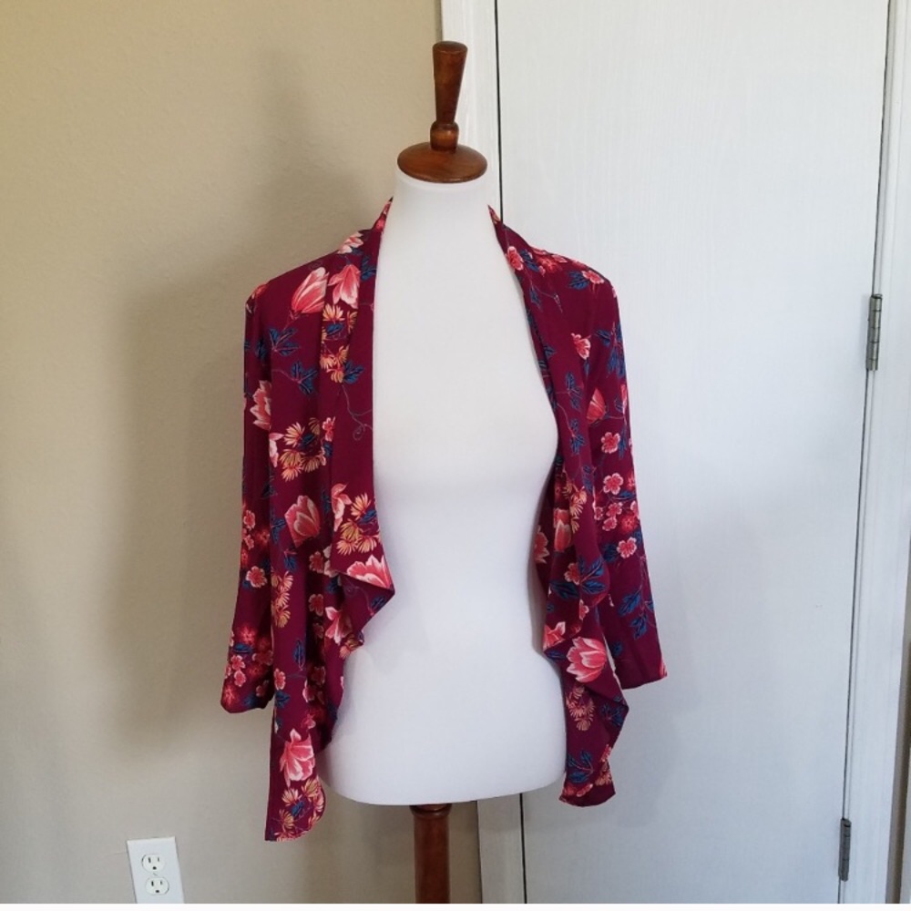 Floral cardigan size large